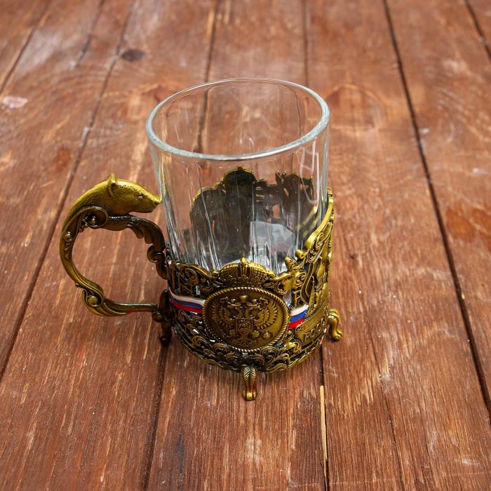 Подстаканник со стаканом "Boss всея Руси"