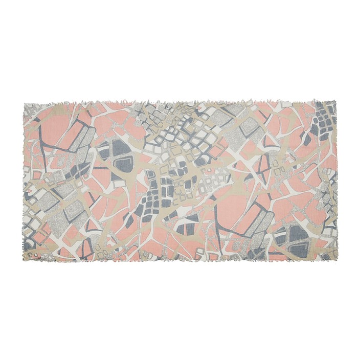 Палантин текстильный PC3918_89 цвет розовый, размер 90х180