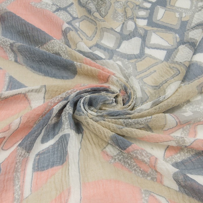 Палантин текстильный PC3918_89 цвет розовый, размер 90х180