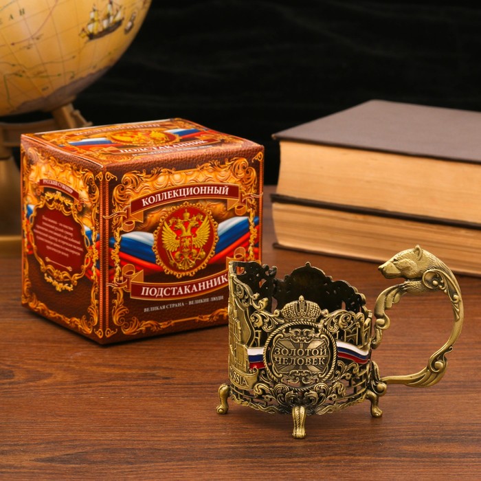 Подстаканник "Золотой человек"