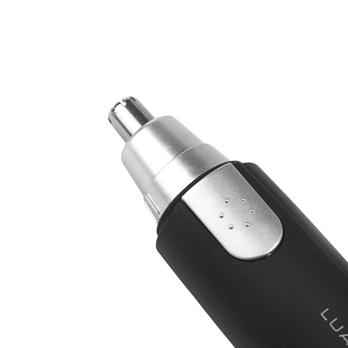 Триммер электрический д/удаления волос LuazON LEP-09, 1*АА (не в компл), кисточка, прорезин