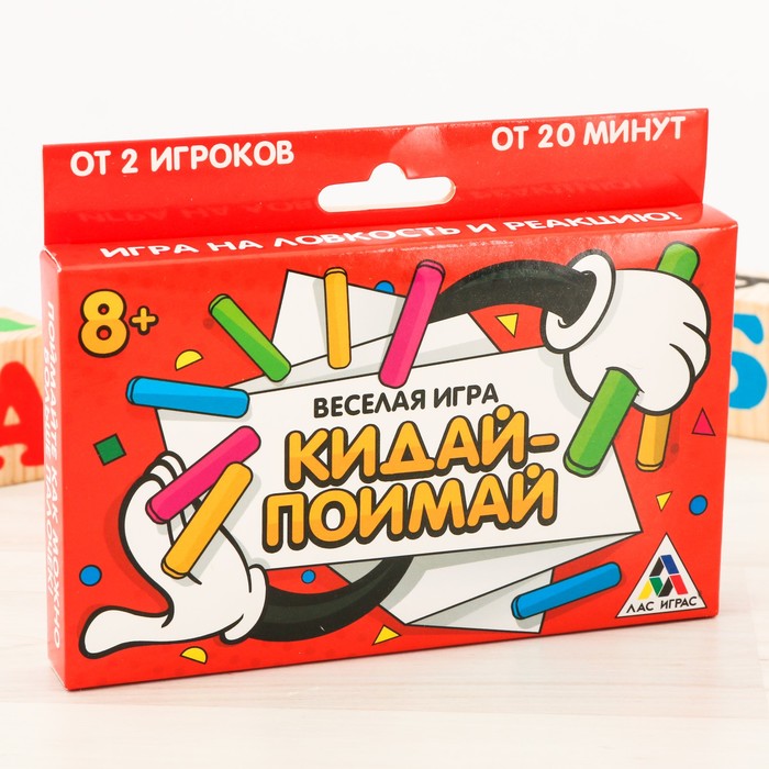 Настольная игра с деревянными палочками "Кидай-поймай"