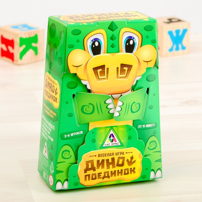 Настольная игра веселая "Дино поединок"