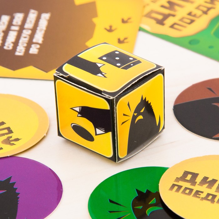 Настольная игра веселая "Дино поединок"