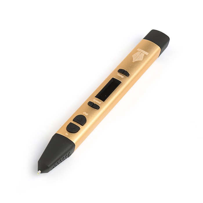 3D ручка SPIDER PEN PRO, ABS, PLA и UNID Pro, цвет: белое золото (+ 2 цвета пластика)