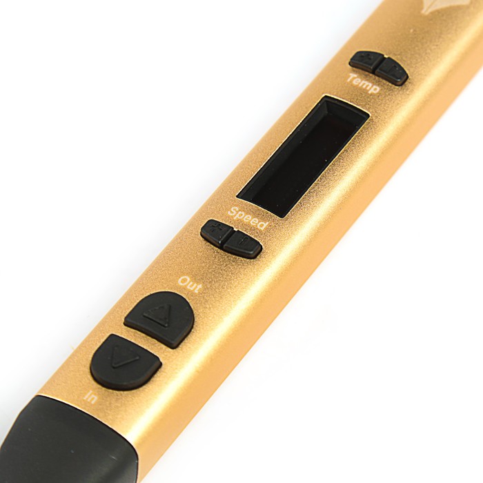 3D ручка SPIDER PEN PRO, ABS, PLA и UNID Pro, цвет: белое золото (+ 2 цвета пластика)