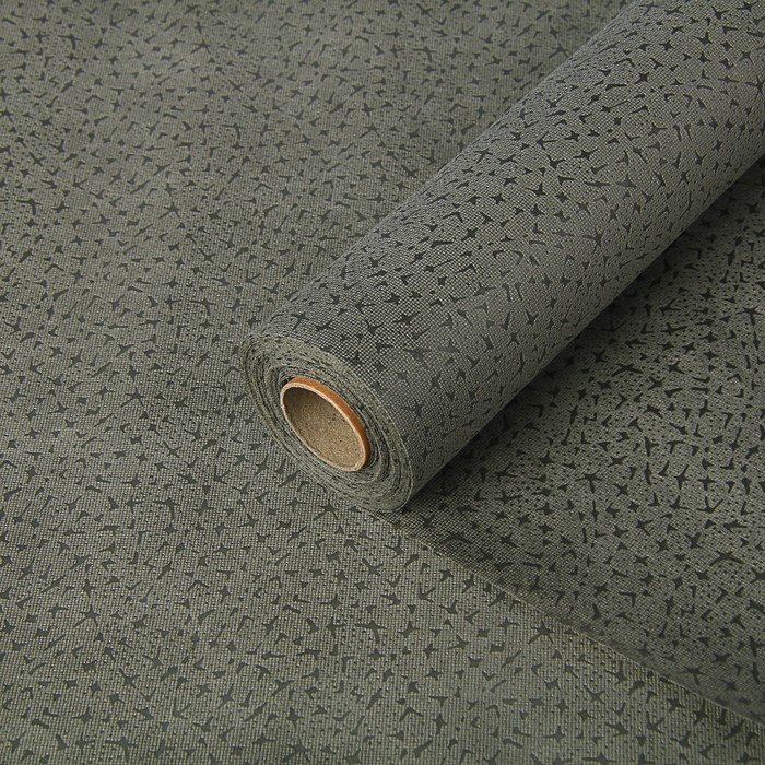 Фетр ламинированный рельефный "Звёзды", серый, 53 см х 10 м