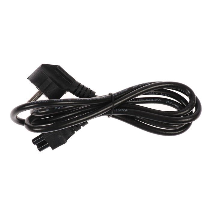 Кабель питания, штекер С5, для ноутбуков и проекторов, 1,5 м, чёрный