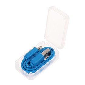 

Кабель LuazON, Lightning - USB, 1 А, 0.2 м, синий
