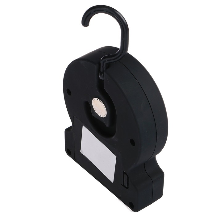 Фонарик переносной мини, 1+1 диод, 2 режима, на крючке, магнит, 3 АА, микс, 9х12 см