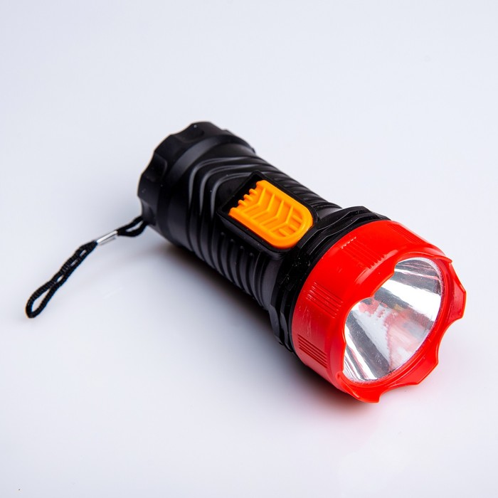 Фонарик ручной, 1 диод, 1 режим, бат. D, микс, 5*11см