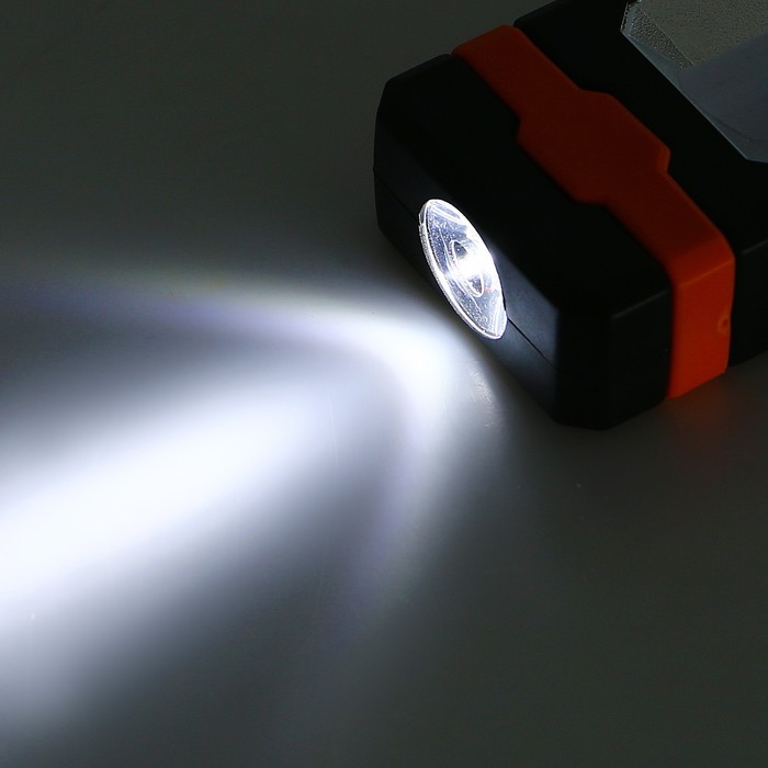 Фонарик 1+1 диод, 2 режима, бат. 3ААА, на шнурке, магнит, микс, 2,5*13см