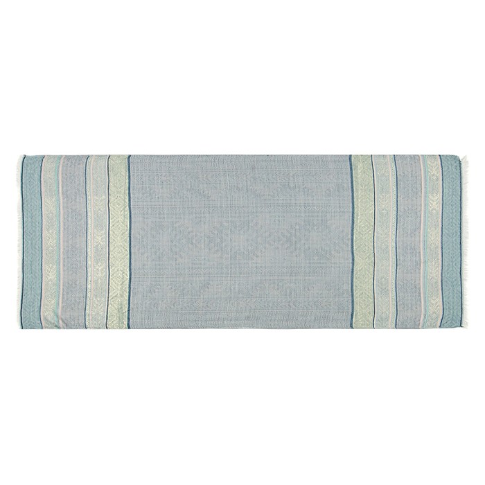 Палантин текстильный PJ1807_8 цвет голубой, размер 68х175