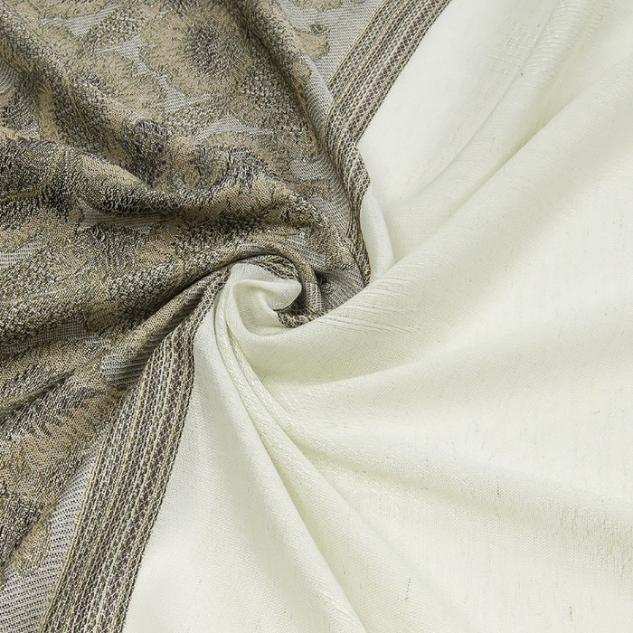 Палантин текстильный PJ1814_3 цвет зелёный, размер 68х175