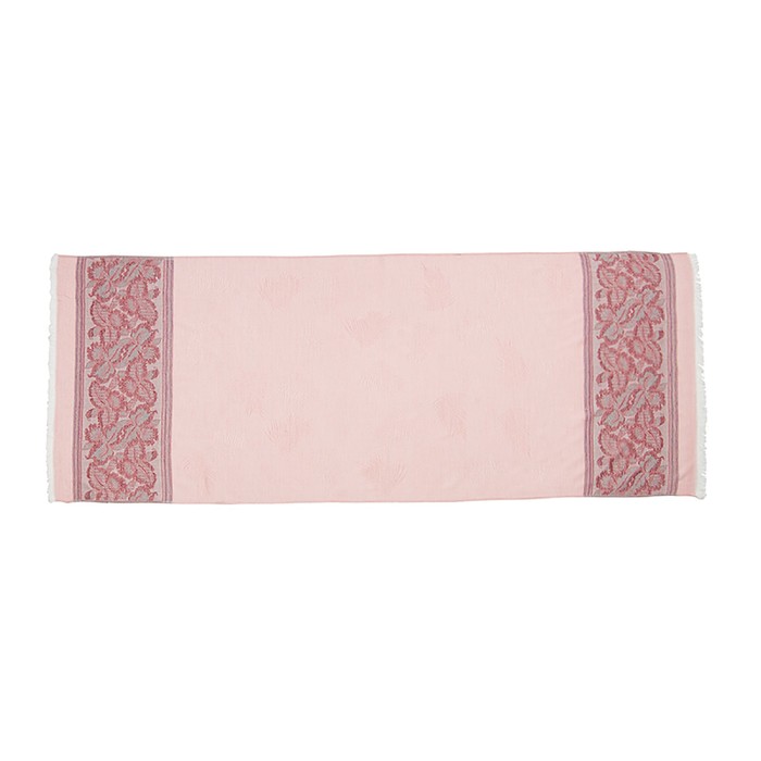 Палантин текстильный PJ1814_6 цвет розовый, размер 68х175