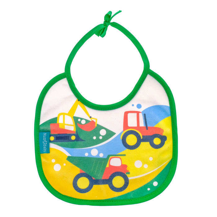 Нагрудник детский «Транспорт» из махры, непромокаемый, размер 20х20 см