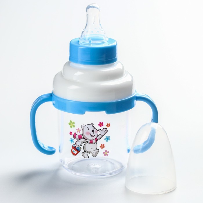 Поильник с набором насадок: твёрдый носик, соска, 180 мл, от 0 мес., цвета МИКС