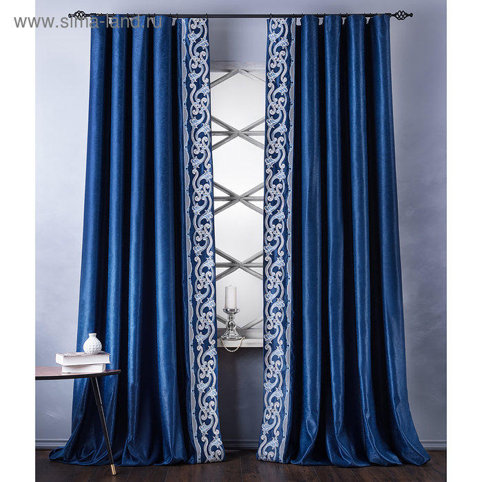 Комплект штор «Валери», размер 200 х 270 см, синий