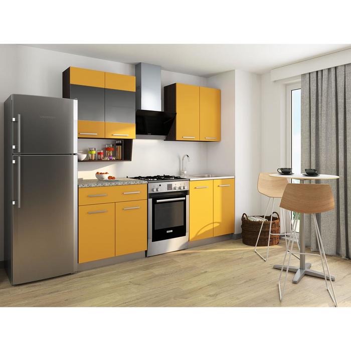 Кухонный Гарнитур София 3, 1600 мм, цвет Венге/Манго