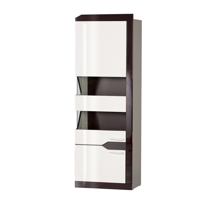 Гостиная "Ронда 1", 3252х1900х396 мм, модули 302, 304, 303, 301, 300, белый/венге