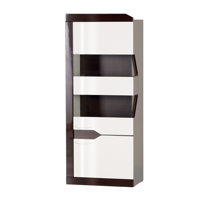 Гостиная "Ронда 1", 3252х1900х396 мм, модули 302, 304, 303, 301, 300, белый/венге