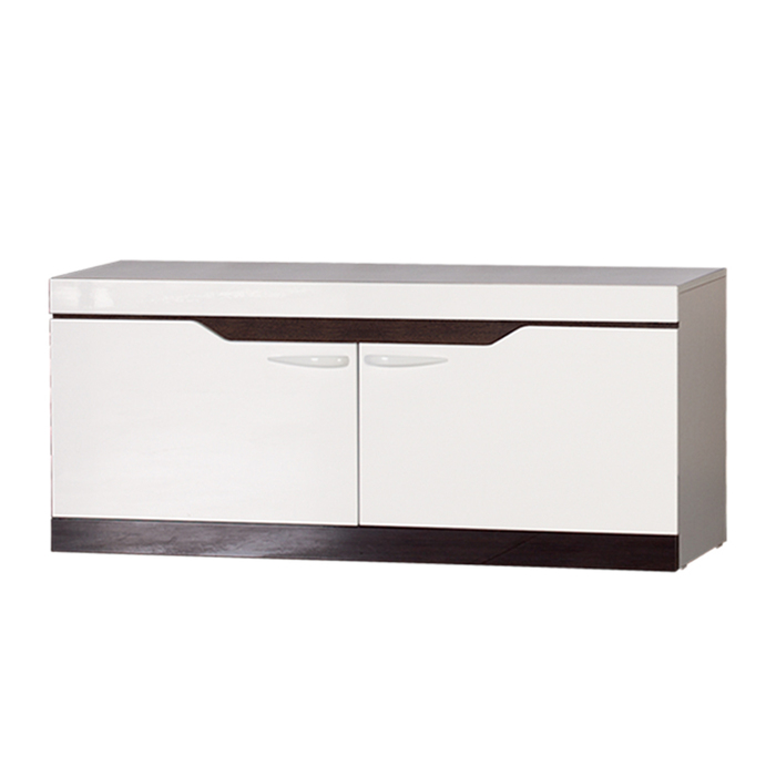 Гостиная "Ронда 2", 4602х1900х396 мм, модули 307, 306, 304, 303, 301, белый/венге