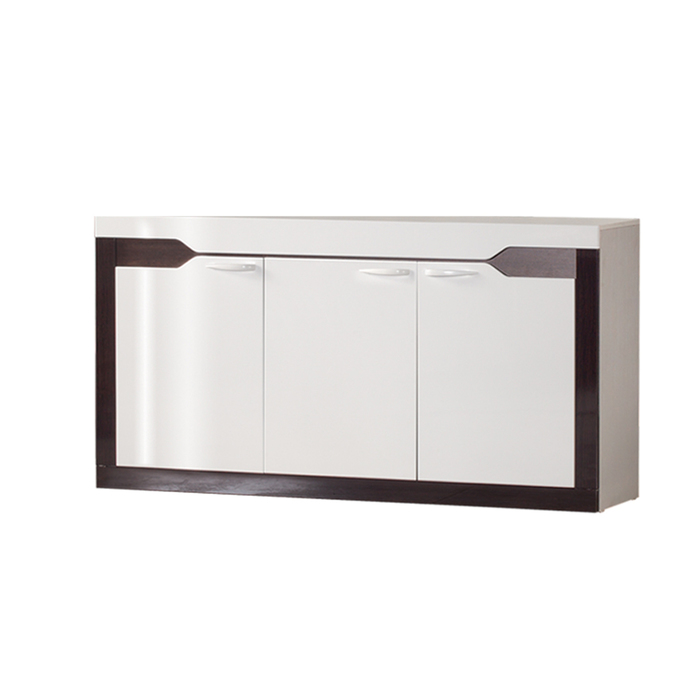 Гостиная "Ронда 2", 4602х1900х396 мм, модули 307, 306, 304, 303, 301, белый/венге