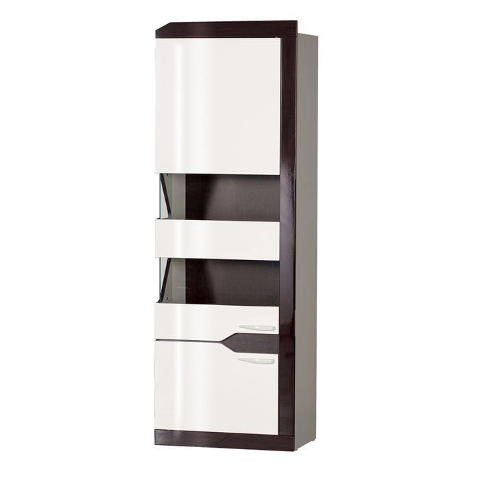 Гостиная "Ронда 2", 4602х1900х396 мм, модули 307, 306, 304, 303, 301, белый/венге