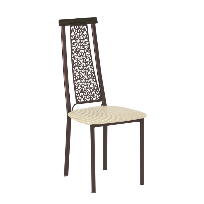 Стул Аврора 100х43х41, цвет коричневый, бежевый/венге