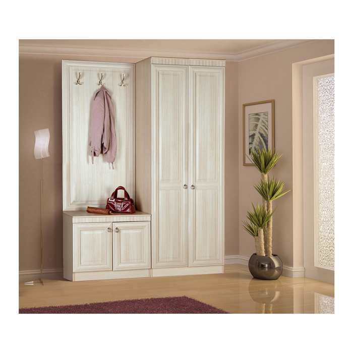 Прихожая "Инна 7", 1600х2248х428 мм, модули 620, 615, денвер светлый