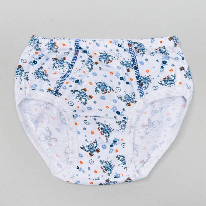 Трусы для мальчика, рост 122-128 см, цвет микс белый 410/1