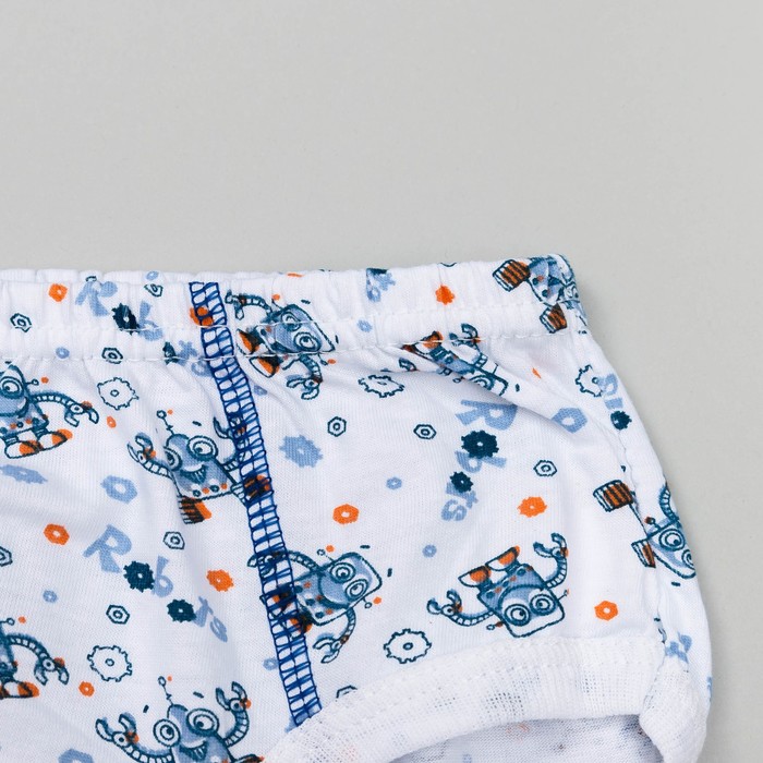 Трусы для мальчика, рост 122-128 см, цвет микс белый 410/1