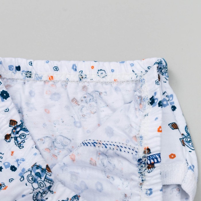 Трусы для мальчика, рост 122-128 см, цвет микс белый 410/1