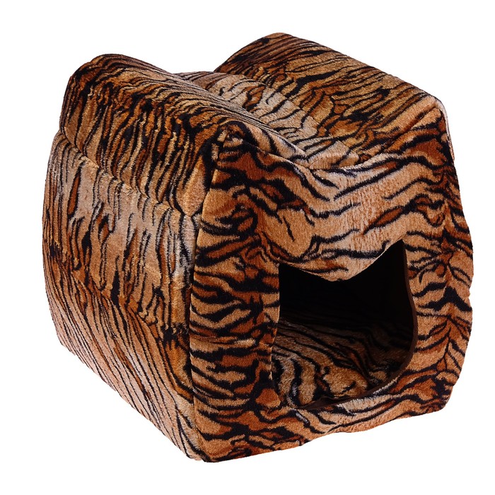 Дом "Кошка", 42 х 40 х 42 см, велюр/поролон