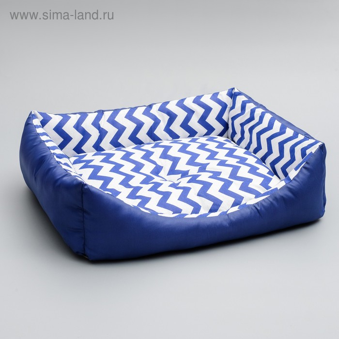

Лежанка "Зиг-заг", 55 х 45 х 15 см, синяя