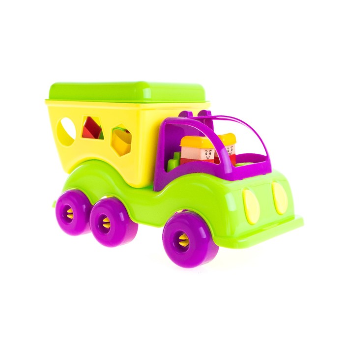 Машина-сортер "Силач", зелёно-фиолетовая