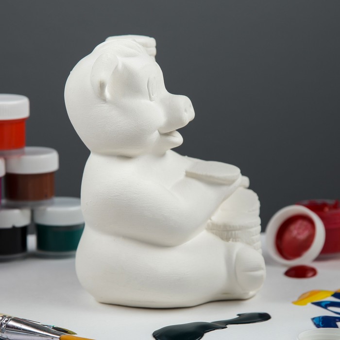 Копилка- раскраска "Свинка с монетами"