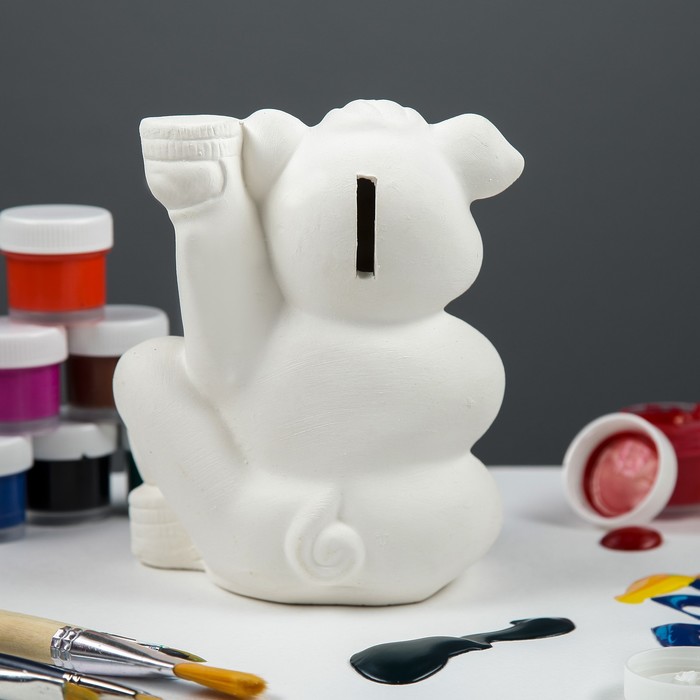 Копилка- раскраска "Свинка с монетами"