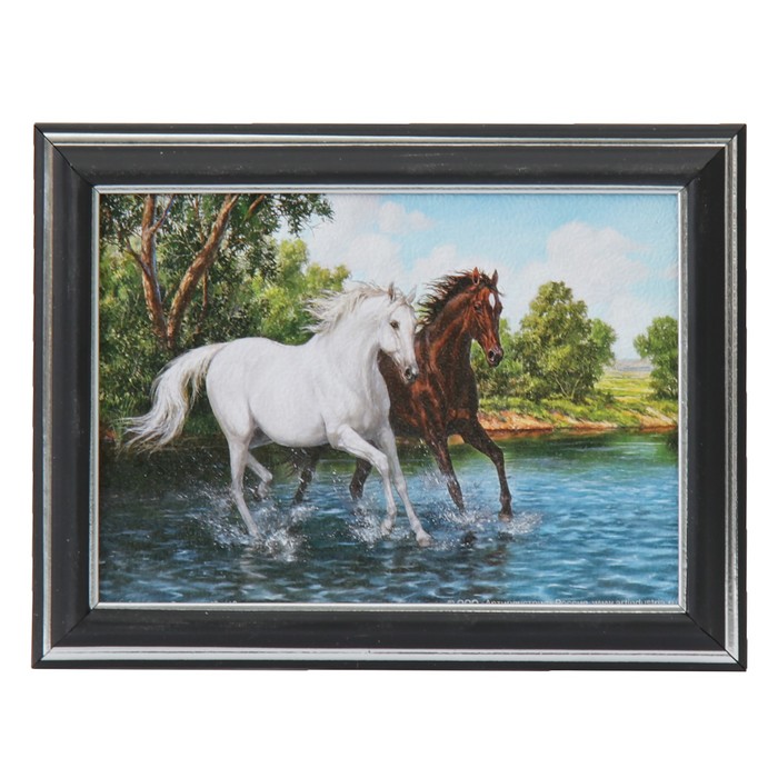Картина "Лошадки" 21*16 см