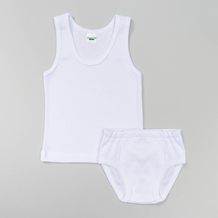 Комплект для мальчика (майка,трусы), рост 92 см, цвет белый 660/1