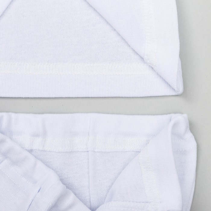 Комплек для мальчика (майка,трусы), рост 98 см, цвет белый 660/1