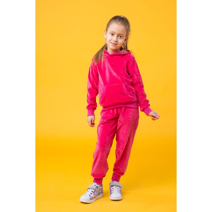 Костюм спортивный для девочки, рост 140 цвет розовый 250