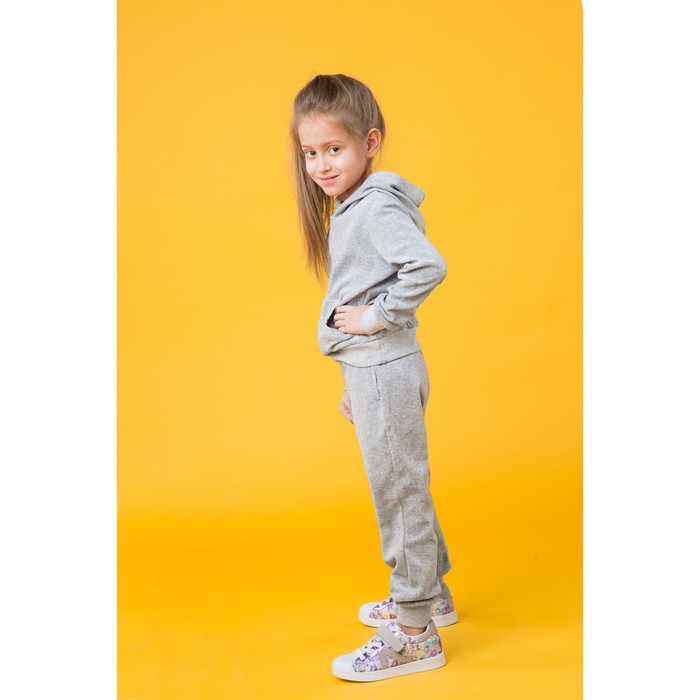 Костюм спортивный для девочки, рост 146 цвет серый 250