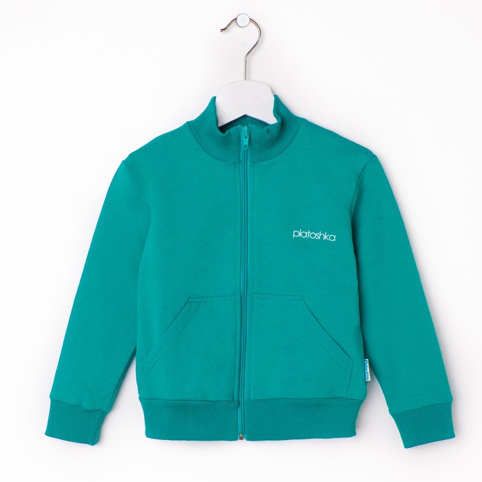 Толстовка для девочки, рост 98 см, цвет зелёный 495