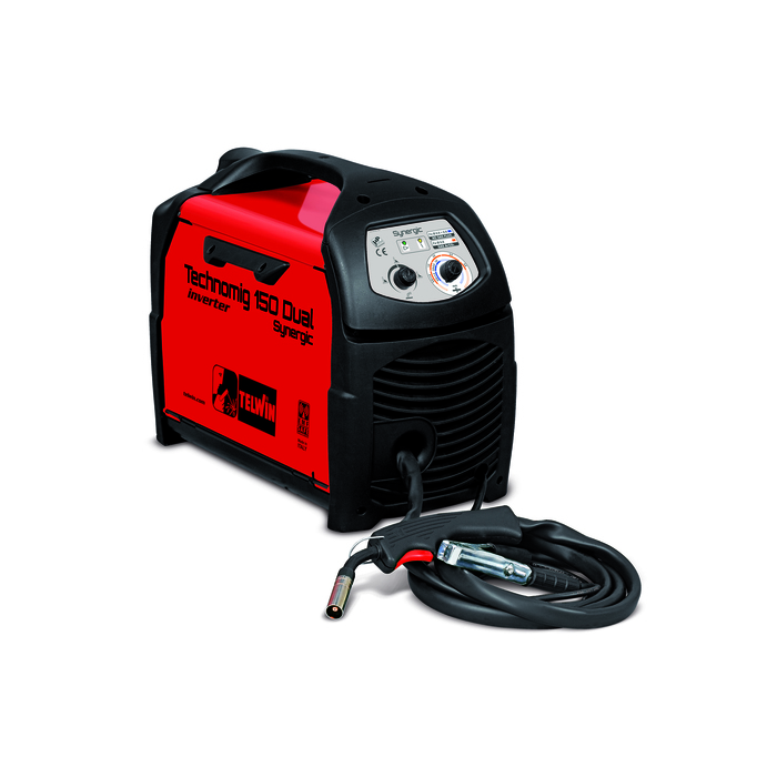 Сварочный полуавтомат TELWIN TECHNOMIG 150 DUAL SYNERGIC, 220В, 5-140А, 0.6-1.2 мм