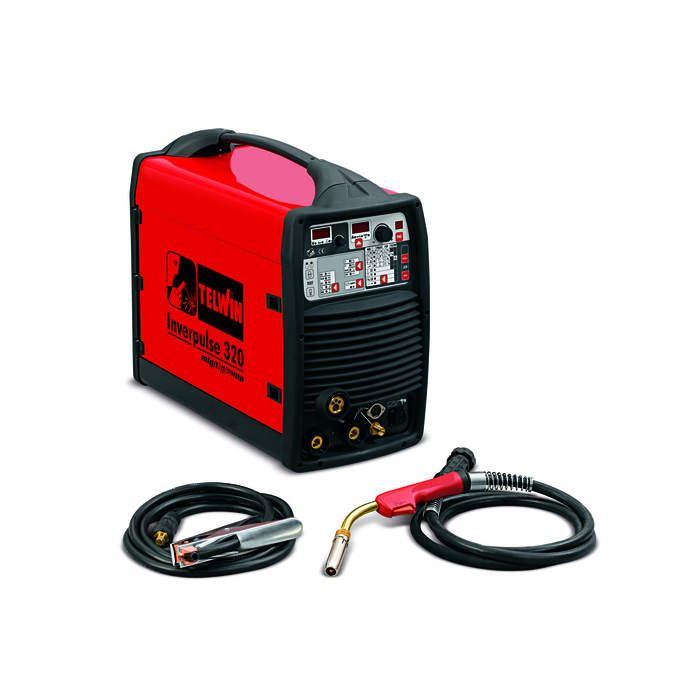 Сварочный полуавтомат TELWIN INVERPULSE 320 MIG/TIG/MMA, 380В, 10-300А, 0.6-1.2 мм