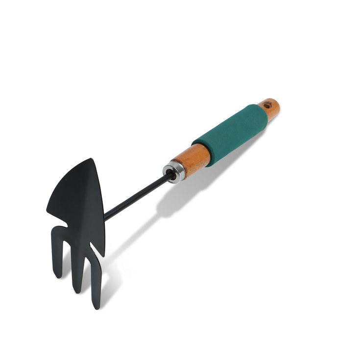 Мотыжка комбинированная, длина 30 см, деревянная ручка с поролоном