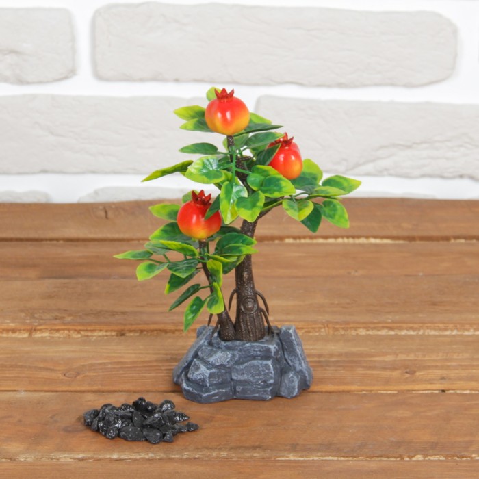 Бонсай "Плоды на камне"13*19 см, микс