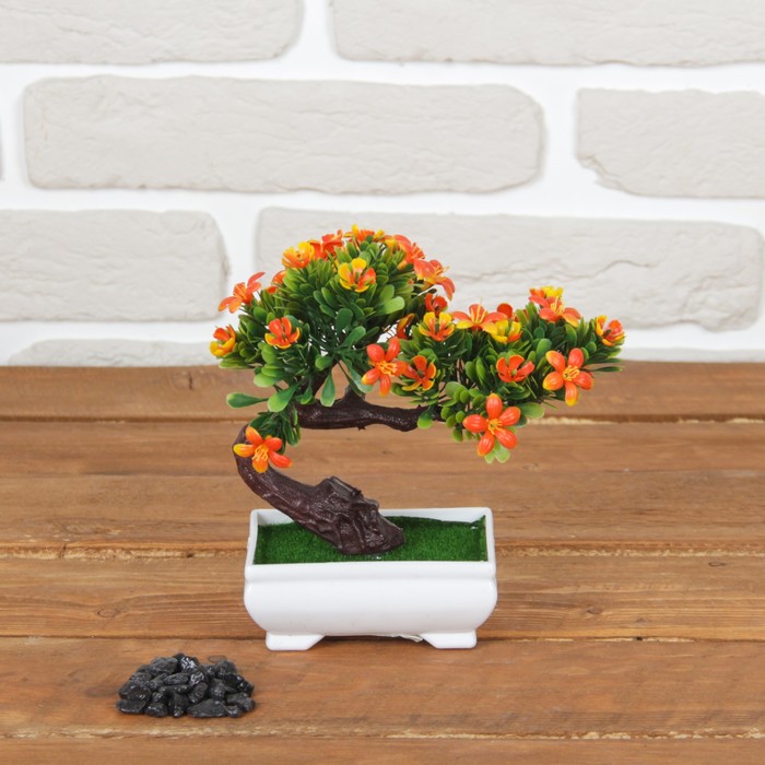 Бонсай "Деревце цветущее" 15*18 см, микс