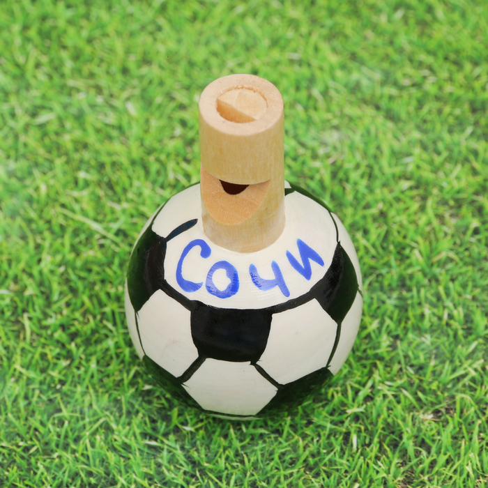 Свисток деревянный расписной "Сочи"